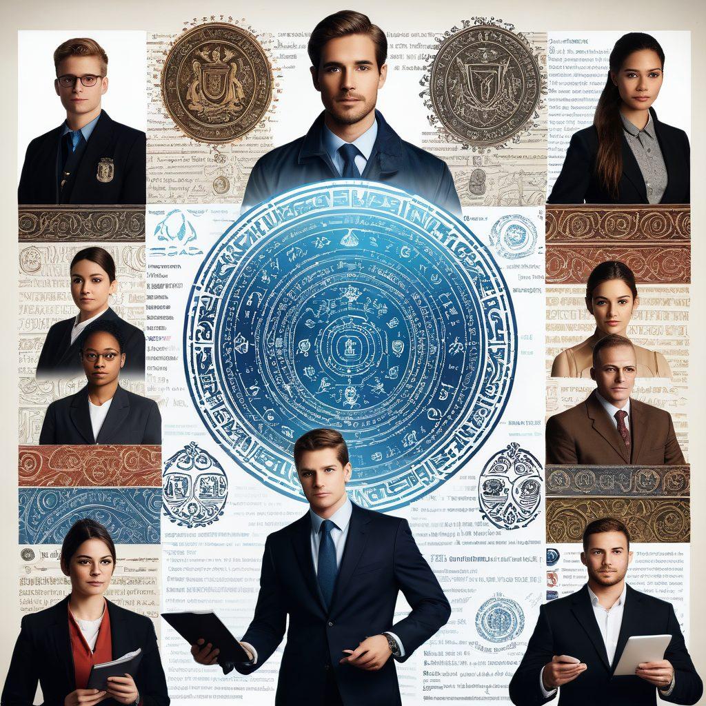 An intricate collage showcasing the evolution of identity verification services, blending historical elements such as ancient scrolls and medieval seals with modern technology like biometric scanners and digital security icons. A subtle backdrop of diverse people representing different cultures and professions engaged in identity processes, symbolizing integrity and trust. The image should evoke a sense of mystery and revelation, inviting viewers to explore the unseen facets of identity verification. super-realistic. vibrant colors. white background.